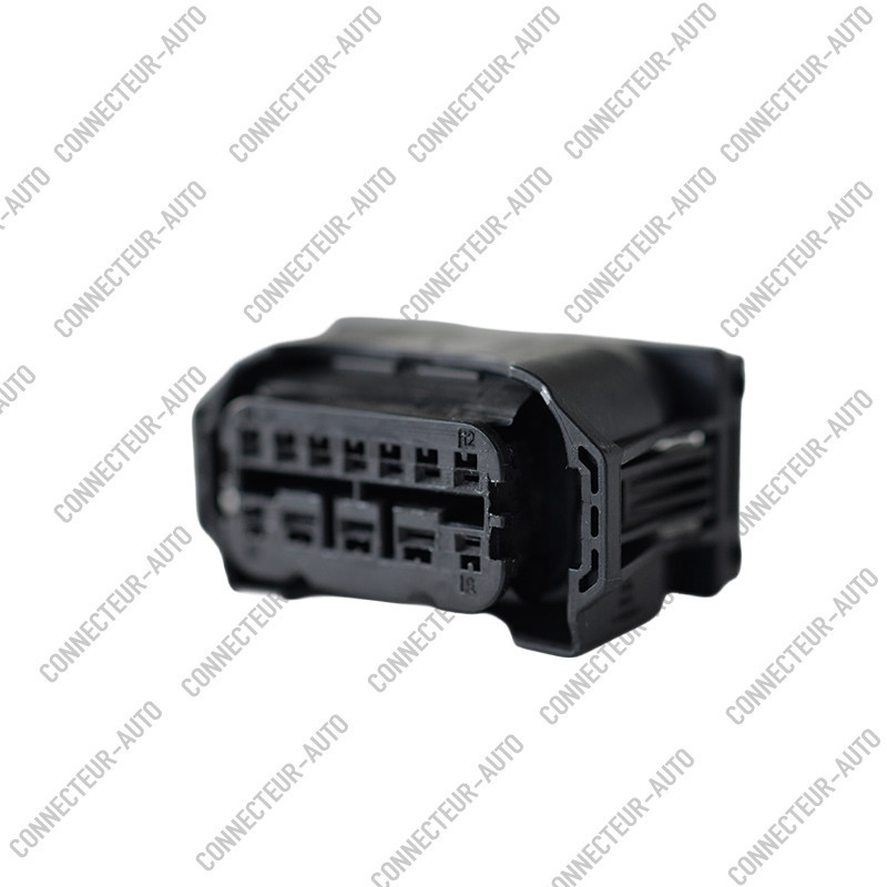 CONNECTEUR AUTOMOBILE ÉTANCHE 12 VOIES – BOÎTIER 12 CONTACTS AVEC JOINT BLANC