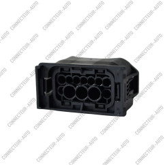 CONNECTEUR AUTOMOBILE ÉTANCHE 12 VOIES – BOÎTIER 12 CONTACTS AVEC JOINT BLANC