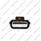 CONNECTEUR AUTOMOBILE ÉTANCHE 6 VOIES – BOÎTIER 6 CONTACTS AVEC JOINT ORANGE