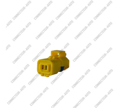 CONNECTEUR AUTOMOBILE ÉTANCHE 2 VOIES – BOÎTIER 2 CONTACTS AVEC JOINT BLEU