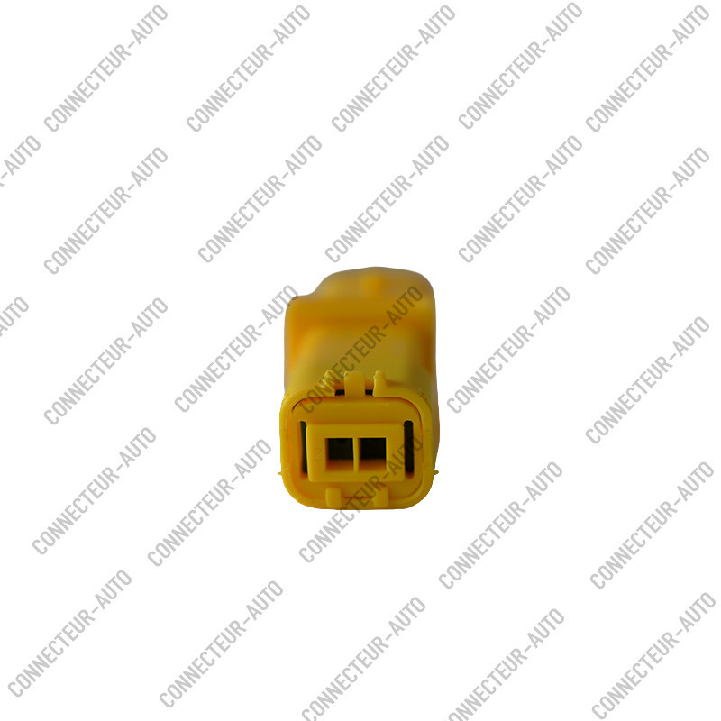 CONNECTEUR AUTOMOBILE 2 VOIES – BOÎTIER 2 CONTACTS JAUNE
