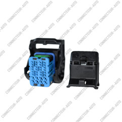 CONNECTEUR FEMELLE ECU 32 VOIES NOIR INTER BLEU