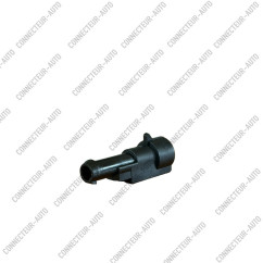 CONNECTEUR COMPATIBLE AMP SEAL MALE 1 VOIE AVEC COSSE ET BOUCHON