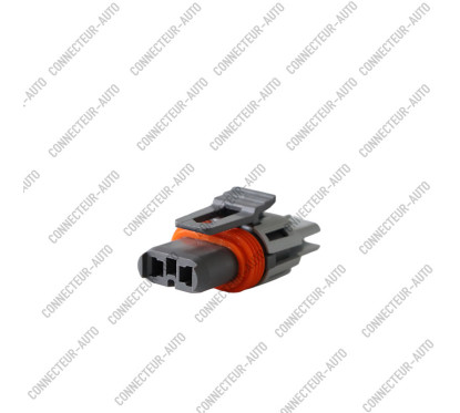 CONNECTEUR FEMELLE ÉTANCHE À 2 VOIES / 2 BROCHES (TYPE DEUTSCH DTP)