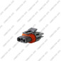 CONNECTEUR FEMELLE ÉTANCHE À 2 VOIES / 2 BROCHES (TYPE DEUTSCH DTP)