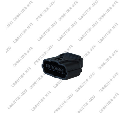 CONNECTEUR AUTOMOBILE 6 BROCHES – PRISE FEMELLE 6 VOIES AVEC VERROUILLAGE SECONDAIRE ORANGE