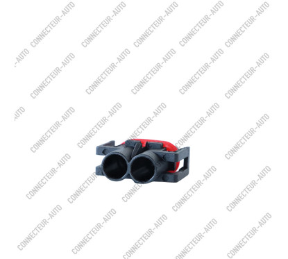 CONNECTEUR AUTOMOBILE ÉTANCHE 2 VOIES / 2 BROCHES — PRISE FEMELLE AVEC JOINT D'ÉTANCHÉITÉ