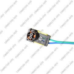 CONNECTEUR 2 VOIES CEINTURES DE SÉCURITÉ 90°