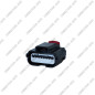 CONNECTEUR AUTOMOBILE ÉTANCHE 8 VOIES / 8 BROCHES — PRISE FEMELLE AVEC VERROU ROUGE
