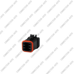 CONNECTEUR AUTOMOBILE 6 VOIES NOIR SÉRIE DT