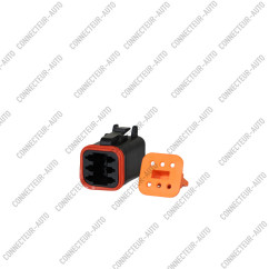 CONNECTEUR DEUTCH 6 VOIES NOIR