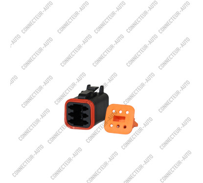 CONNECTEUR DEUTCH 6 VOIES NOIR