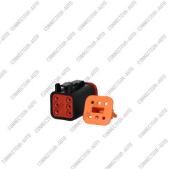 CONNECTEUR DEUTCH 6 VOIES NOIR