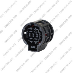 CONNECTEUR ROND 8 VOIES AVEC JOINT ROUGE