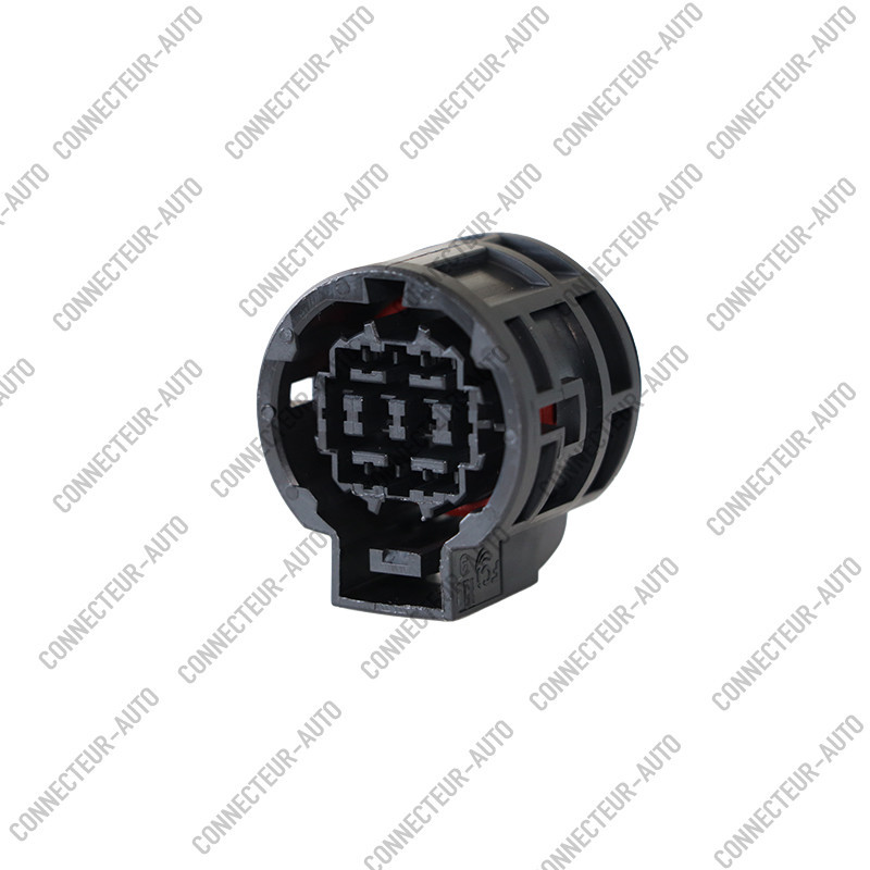 CONNECTEUR ROND 8 VOIES AVEC JOINT ROUGE