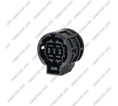 CONNECTEUR ROND 8 VOIES AVEC JOINT ROUGE