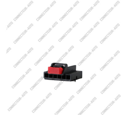 CONNECTEUR 6 VOIES AVEC VEROU ROUGE