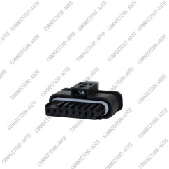 CONNECTEUR 8 VOIES AVEC JOINT ET SÉCURITÉ GRIS