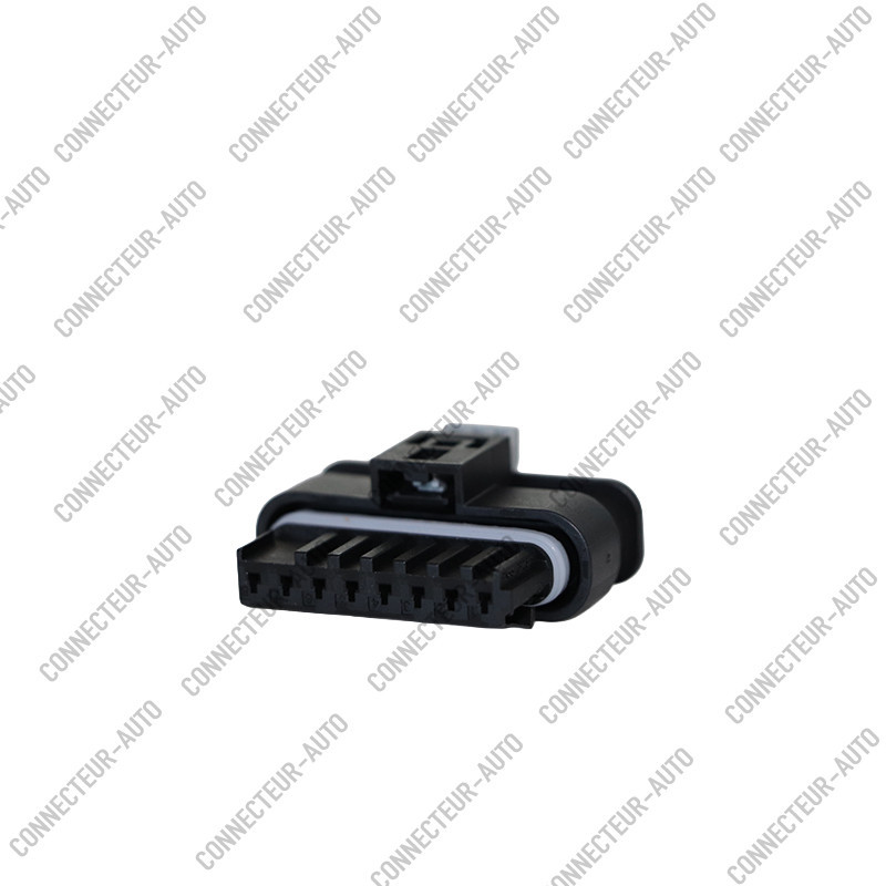 CONNECTEUR 8 VOIES AVEC JOINT ET SÉCURITÉ GRIS