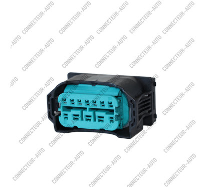 CONNECTEUR 12 VOIES AVEC JOINT BLANC