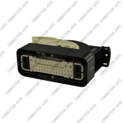 CONNECTEUR ECU ÉTANCHE 46 VOIES NOIR SÉCURITÉ BLANCHE