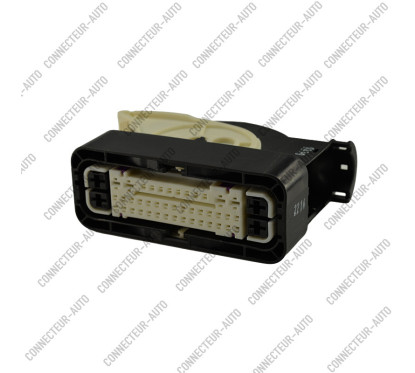 CONNECTEUR ECU ÉTANCHE 46 VOIES NOIR SÉCURITÉ BLANCHE
