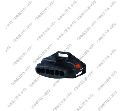 CONNECTEUR 6 VOIES AVEC JOINT ORANGE