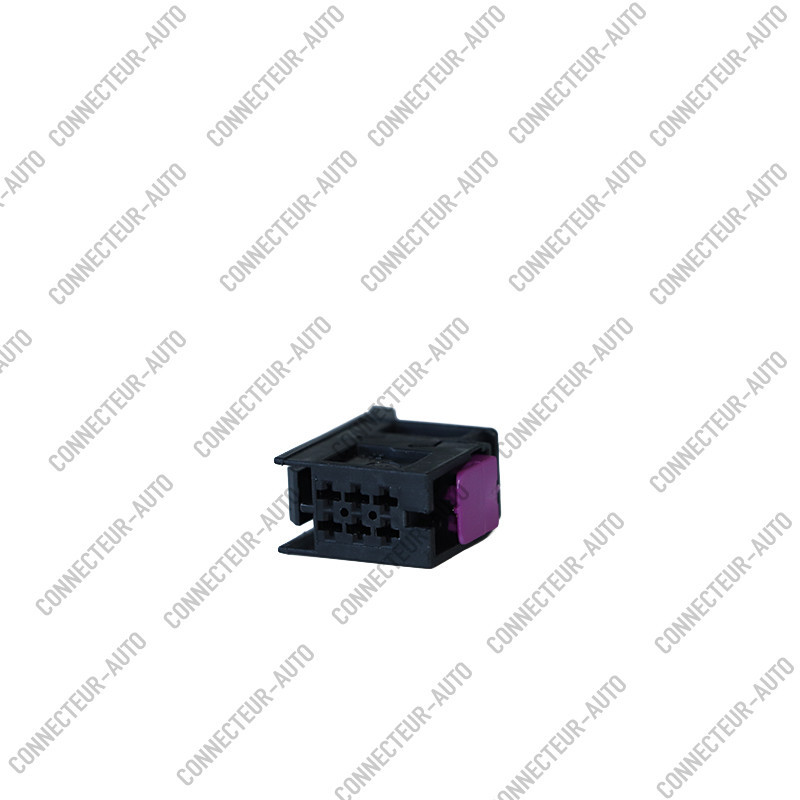 CONNECTEUR 6 VOIES NOIR AVEC SÉCURITÉ