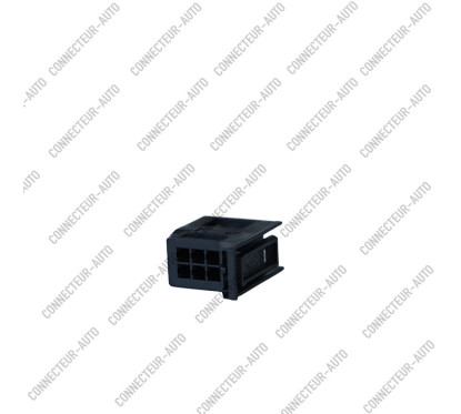 CONNECTEUR 6 VOIES NOIR AVEC SÉCURITÉ