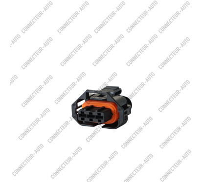 CONNECTEUR 3 VOIES AVEC JOINT ORANGE