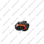 CONNECTEUR 3 VOIES AVEC JOINT ORANGE
