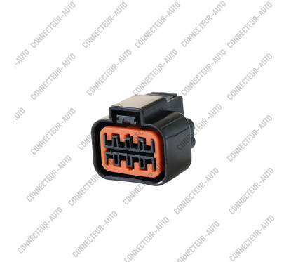 CONNECTEUR 8 VOIES AVEC JOINT ET SÉCURITÉ ORANGE