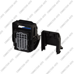 CONNECTEUR ECU 32 VOIES NOIR ISOLANT BLEU SÉCURITÉ VERTE