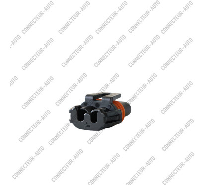 CONNECTEUR 2 VOIES AVEC JOINT ORANGE