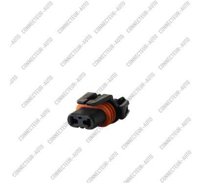 CONNECTEUR 2 VOIES AVEC JOINT ORANGE