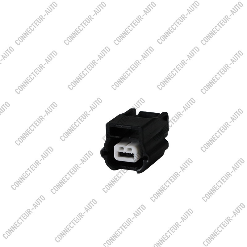 CONNECTEUR 2 VOIES AVEC VERROU BLANC
