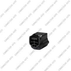 CONNECTEUR 2 VOIES AVEC VERROU BLANC