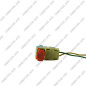 CONNECTEUR 2 VOIES AVEC VERROU ORANGE
