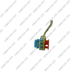 CONNECTEUR 2 VOIES AVEC VERROU ORANGE
