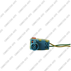 CONNECTEUR 2 VOIES AVEC VERROU ORANGE