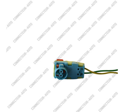 CONNECTEUR 2 VOIES AVEC VERROU ORANGE