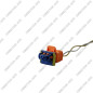 CONNECTEUR 2 VOIES AVEC VERROU ORANGE