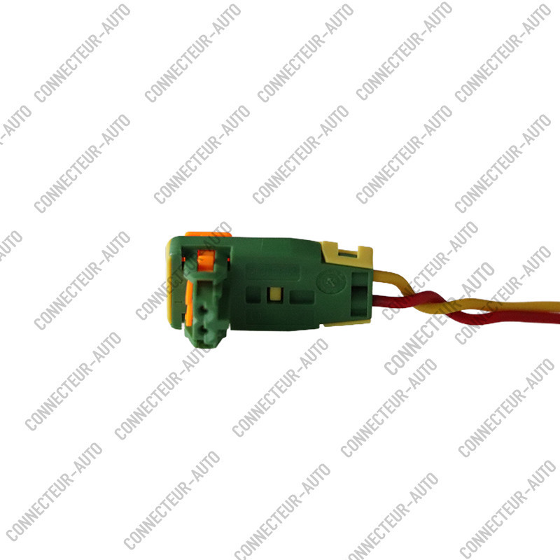 CONNECTEUR 2 VOIES AVEC VERROU ORANGE
