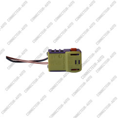CONNECTEUR 2 VOIES AVEC VERROU ORANGE