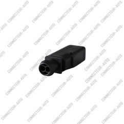 CONNECTEUR 2 VOIES AVEC VERROU ROSE