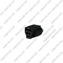 CONNECTEUR 2 VOIES AVEC VERROU VERT