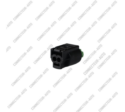 CONNECTEUR 2 VOIES AVEC VERROU VERT