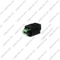 CONNECTEUR 2 VOIES AVEC VERROU VERT