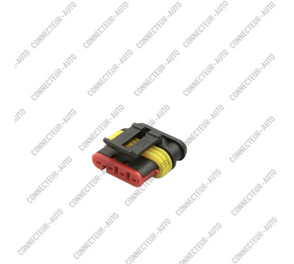 CONNECTEURS ÉTANCHE 4 VOIES POUR TERMINAL FEMELLE - 5 PCS