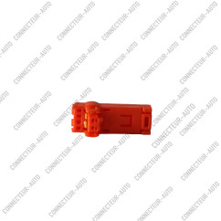 CONNECTEUR 2 VOIES ORANGE AVEC VERROU JAUNE
